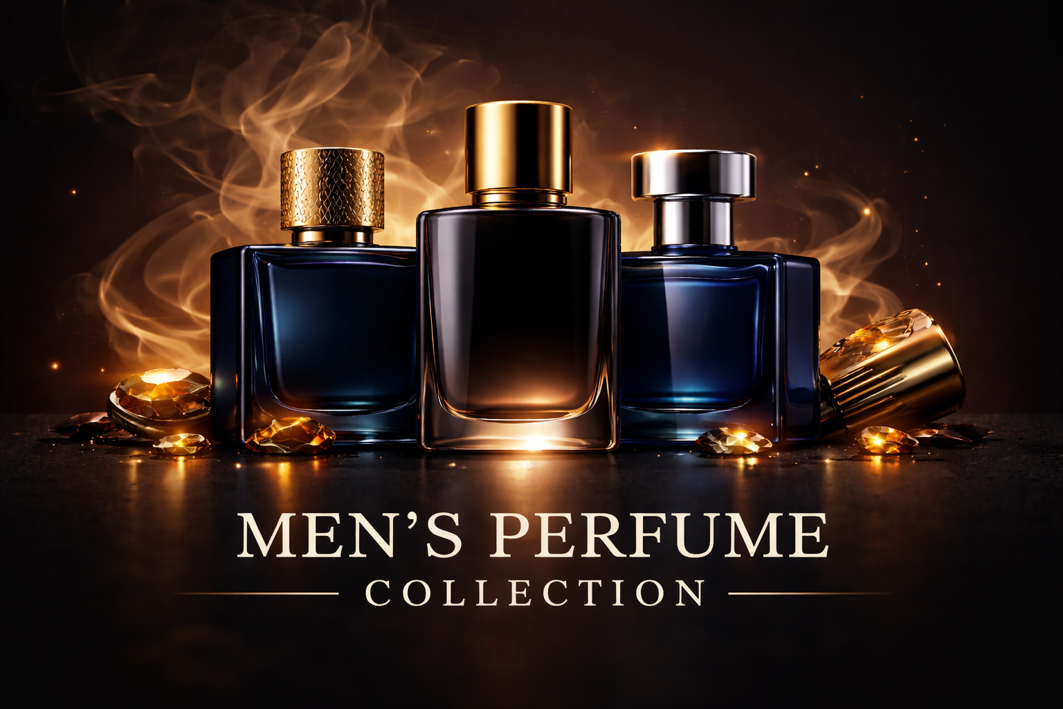 Men's perfume collection banner