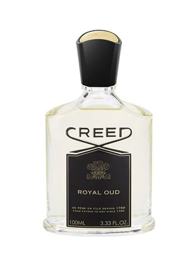 Creed Royal Oud perfume bottle on a white background