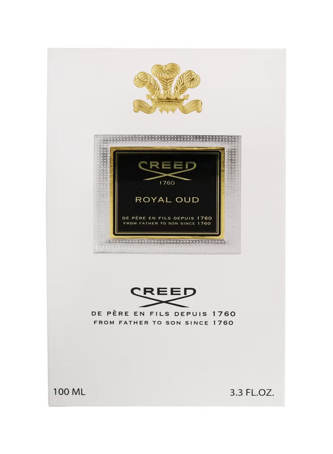 Creed Royal Oud perfume packaging on a white background