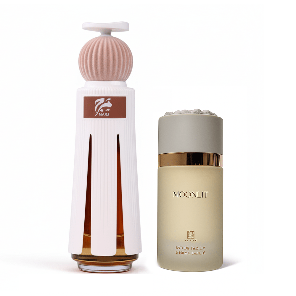 Ahmed Al Maghribi Marj 60ml & Moonlit 100ml Eau de Parfum Combo - Elmeira Fashion