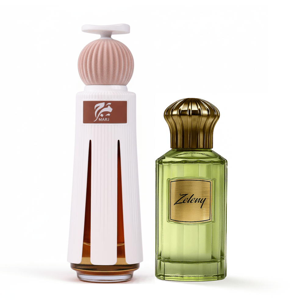 Ahmed Al Maghribi Marj 60ml & Zeleny 100ml Eau de Parfum Combo - Elmeira Fashion