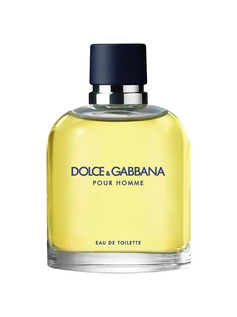 Dolce & Gabbana Pour Homme perfume bottle on a white background