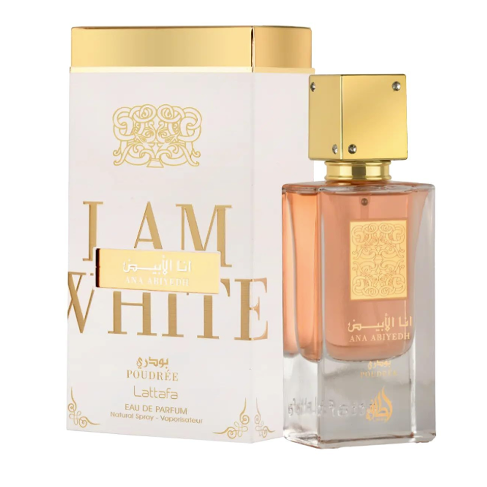 Lattafa Ana Abiyedh Poudrée EDP for women, 60ml