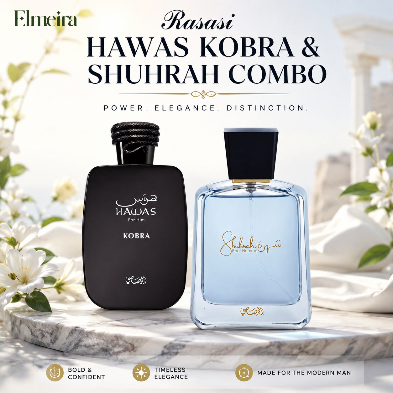 Rasasi Hawas Kobra & Shuhrah EDP Combo Set