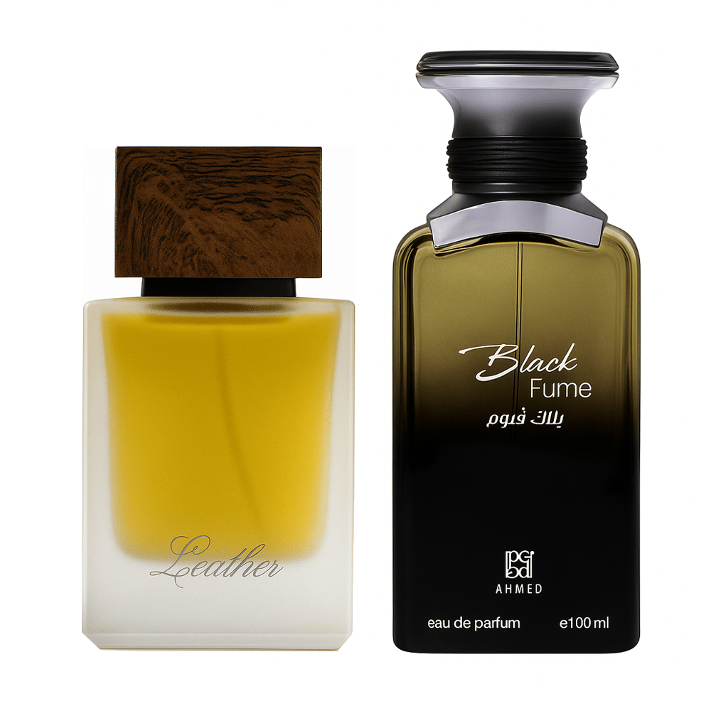 Ahmed Al Maghribi Leather 50ml & Black Fume 100ml Eau de Parfum Combo - Elmeira Fashion