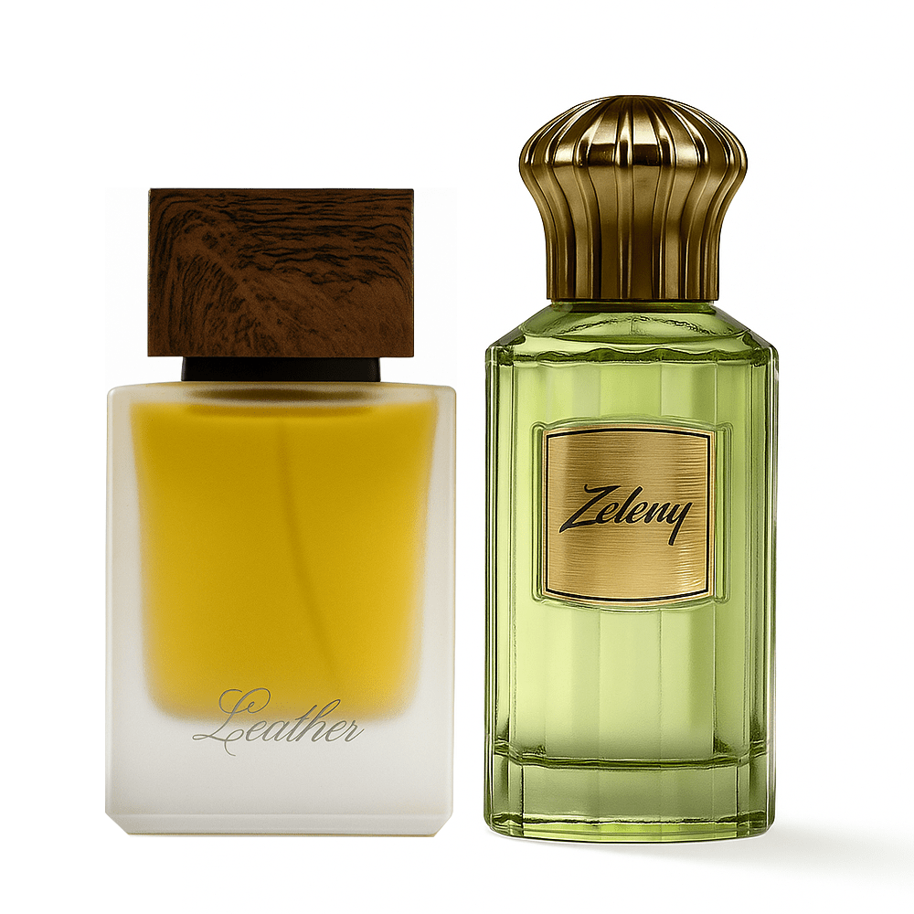 Ahmed Al Maghribi Leather & Zenely Perfume Combo | Luxury Unisex Eau de Parfum Set - Elmeira Fashion