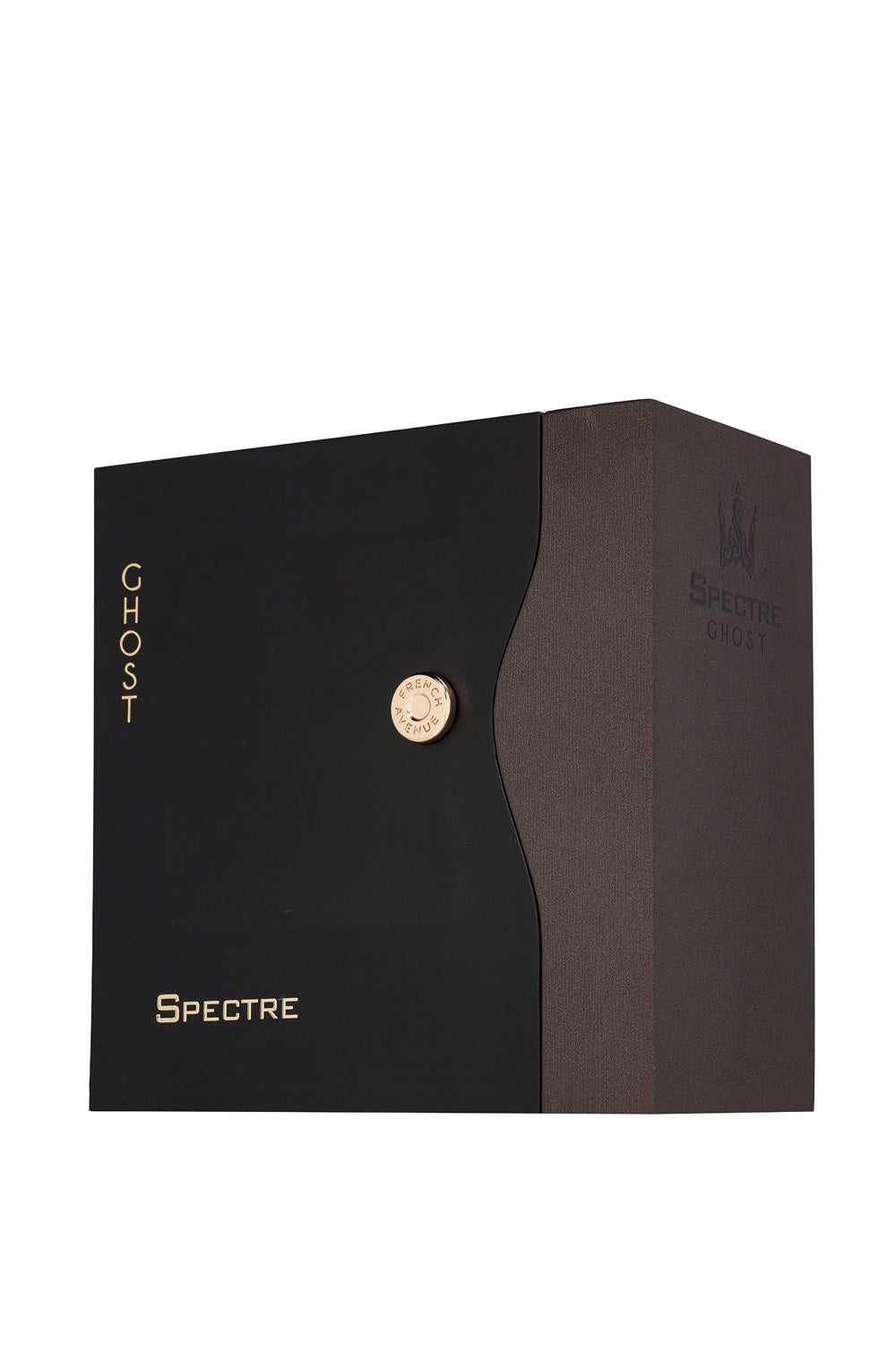 Black box with gold accent featuring 'Ghost Spectre' branding on a white background