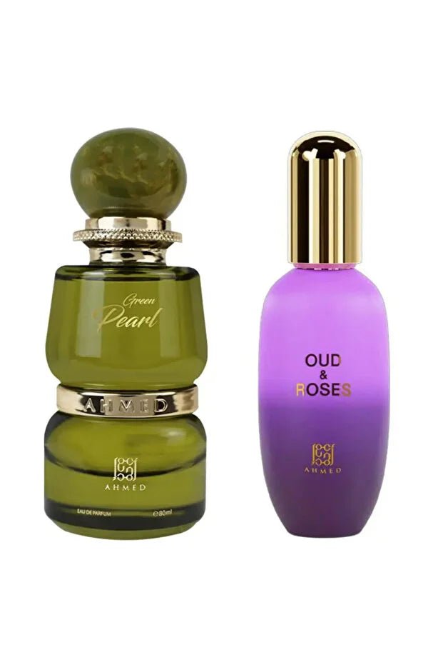 Green Pearl EDP 80ml COMBO with Oud & Roses Body Gel 30ml - Elmeira Fashion