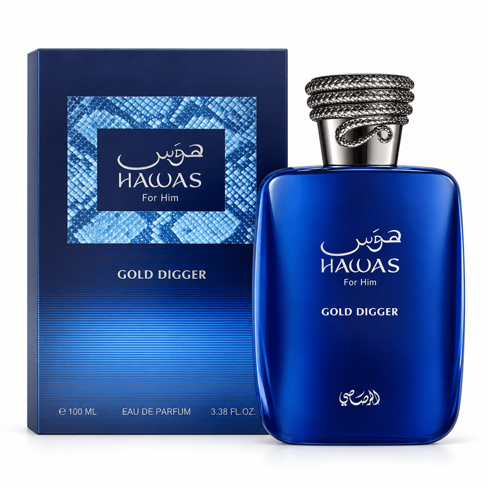 Rasasi Hawas Gold Digger Eau De Parfum 100ml for Men - Elmeira Fashion