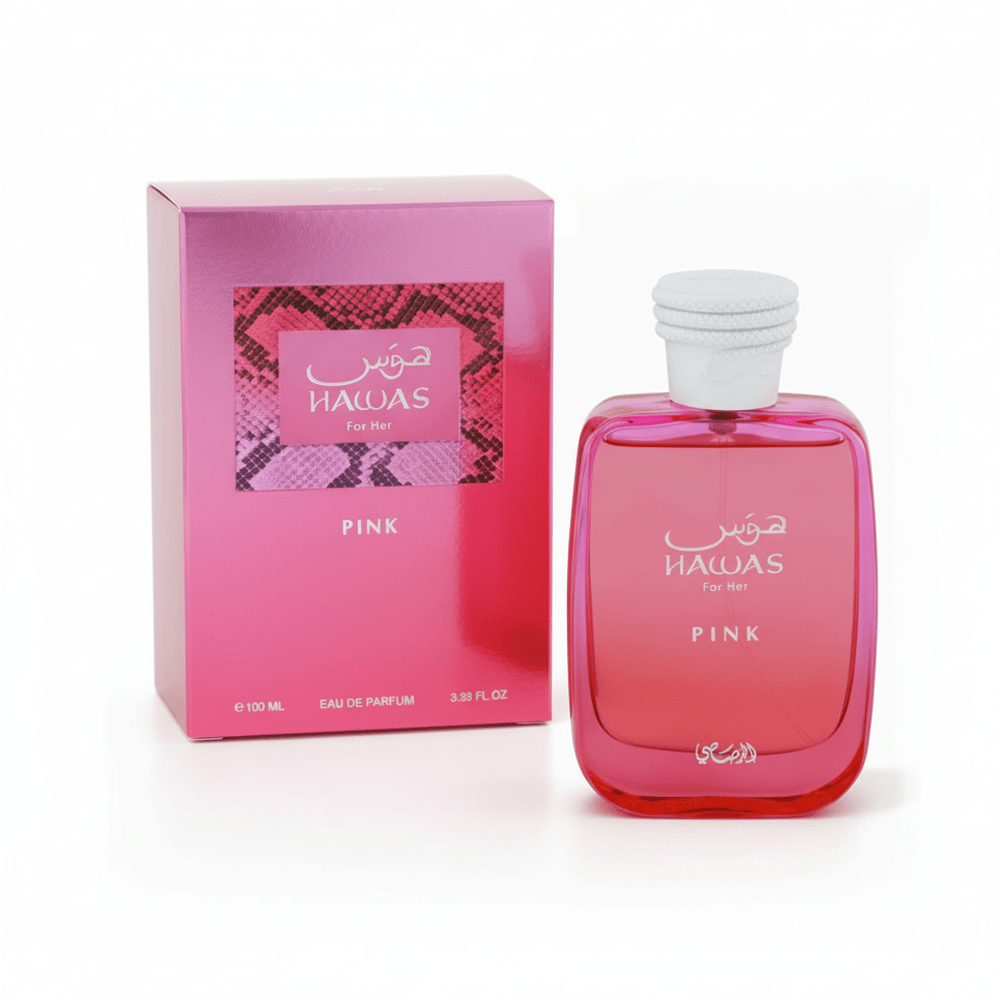Rasasi Hawas Pink Eau de Parfum for Women 100ml - Elmeira Fashion