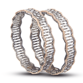 Royal Premium American Diamond Bangles 2Pc Set