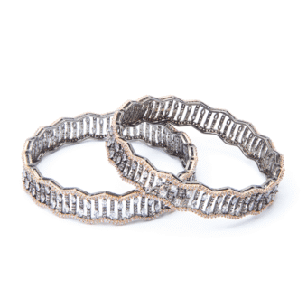 Royal Premium American Diamond Bangles 2Pc Set