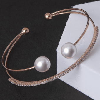 Rose Gold American Diamond Bangles Bracelet