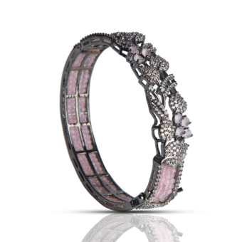 Beautiful Rose Rhinestone Crystal Stretch Bracelet
