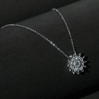 Sunshine AD Locket Pendant Chain Neckalce