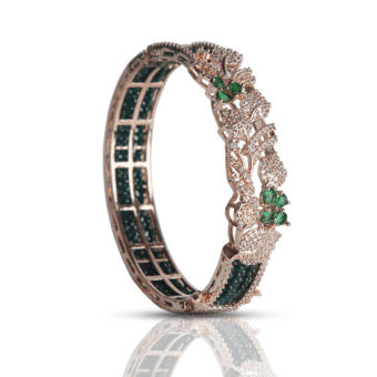 Beautiful Green Rhinestone Crystal Stretch Bracelet