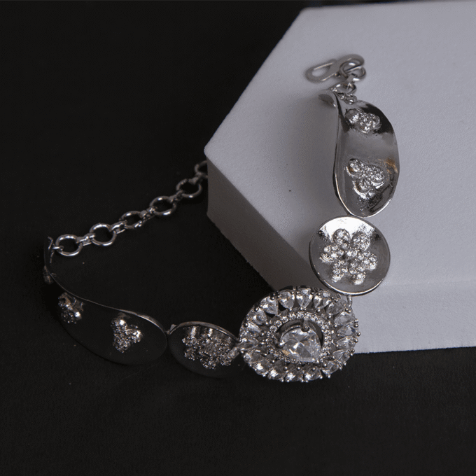 American Diamond White CZ Designer Bracelet