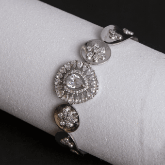 American Diamond White CZ Designer Bracelet