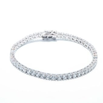 Matrix Tennis bracelet Round cut Cubic Zirconia Bracelet