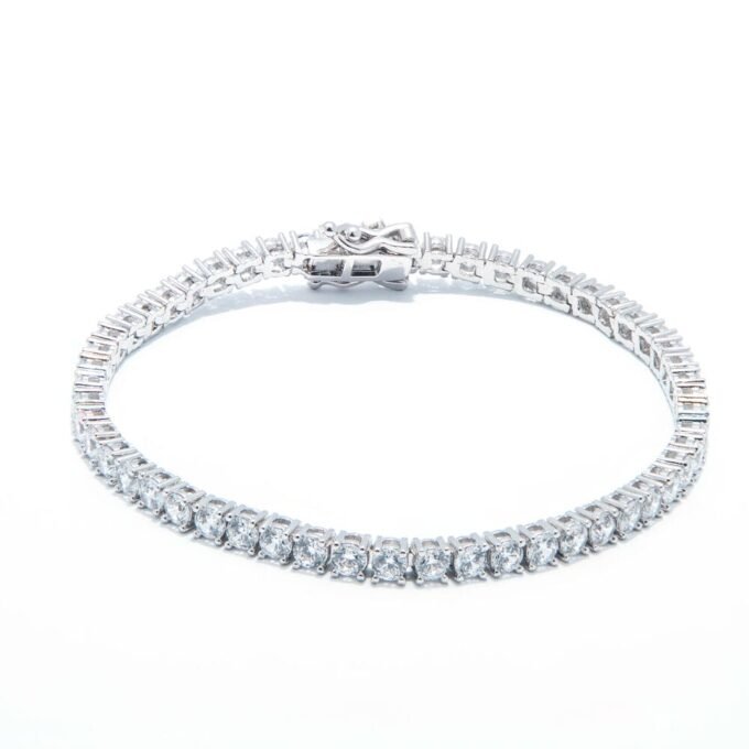 Matrix Tennis bracelet Round cut Cubic Zirconia Bracelet