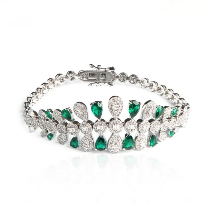 Stylish Cubic Zirconia Embellished Bracelet