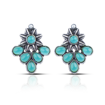 Floral 6 Pair Earring Set with Different Color Shades