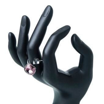 Double Shade Shiny Cubic Zirconia Finger Ring
