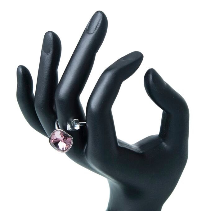 Double Shade Shiny Cubic Zirconia Finger Ring