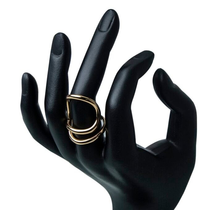 Gold Plated Loop Finger Ring