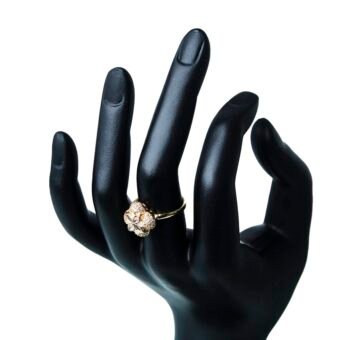 Enhanced Garden Gold Plated AD Finger Ring