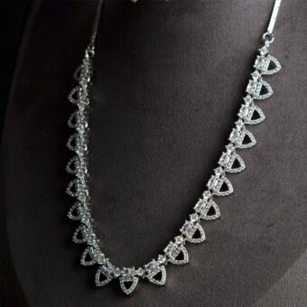 Sparkling Elegance Timeless American Diamond Necklace