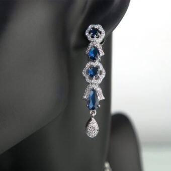American Diamond & Stone Studded Necklace Set for Women - Image 2