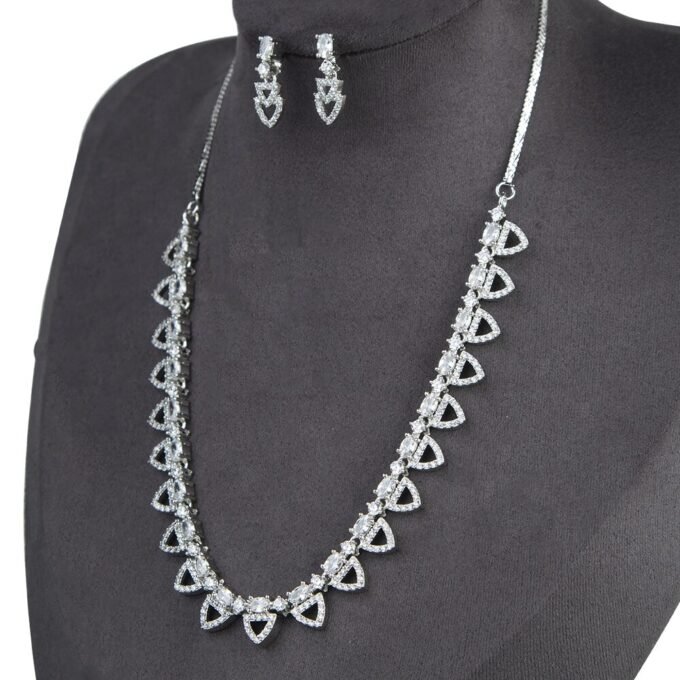 Sparkling Elegance Timeless American Diamond Necklace