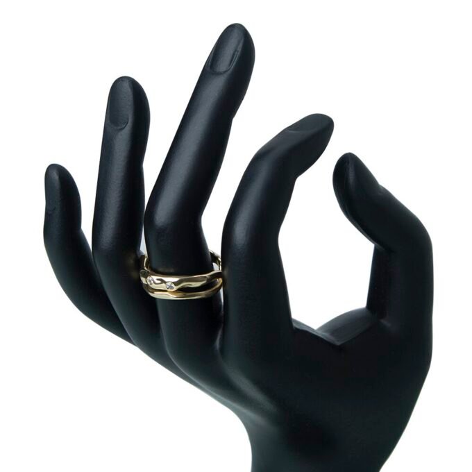 Gold Plated American Diamond Finger Ring
