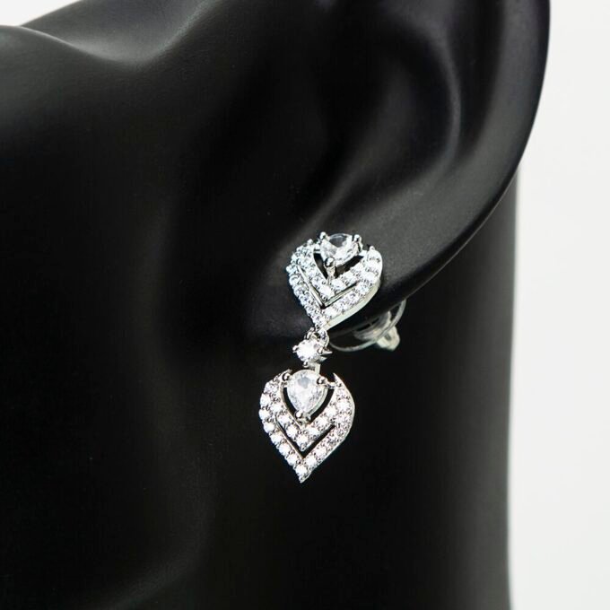 Sparkling Elegance Hearts Earring & Necklace Set