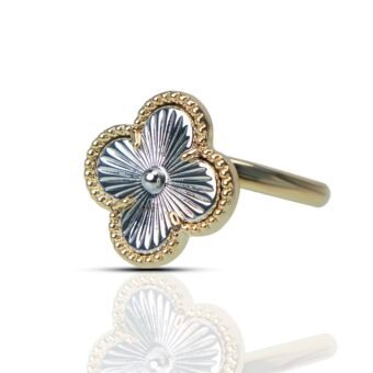Van Cleef & Arpels Vintage Alhambra 18k Gold Plated Ring