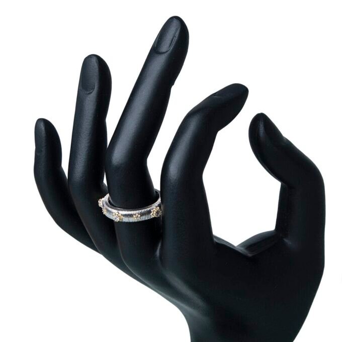 Beauty Of Thread' Threaded American Diamond Finger Ring