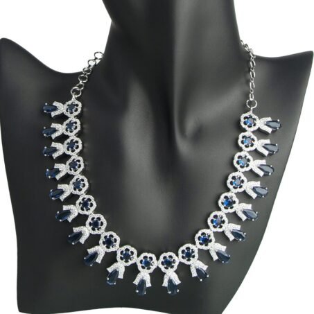 American Diamond & Stone Studded Necklace Set for Women