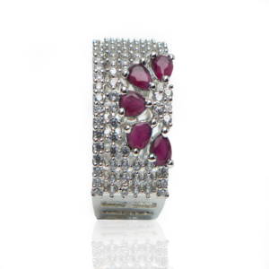 Ruby Blossom AD Finger Ring