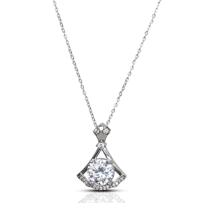 Axe Moissanite AD Pendant Necklace